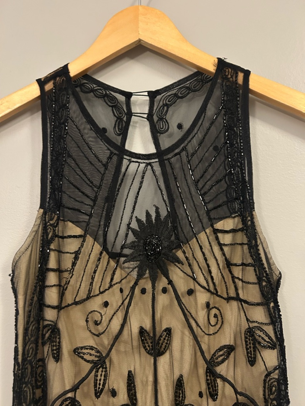 Abercrombie & Fitch Black Sheer Lace-Trim XS - Picture 3 of 7
